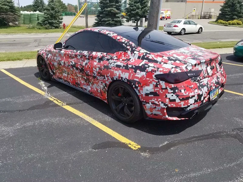 Large Black Red Camouflage Vinyl Digital Car Wrap Foils With Air Drain For Car Full Body Wrapping Sticker
Large Black Red Camouflage Vinyl Digital Car Wrap Foils With Air Drain For Car Full Body Wrapping Sticker