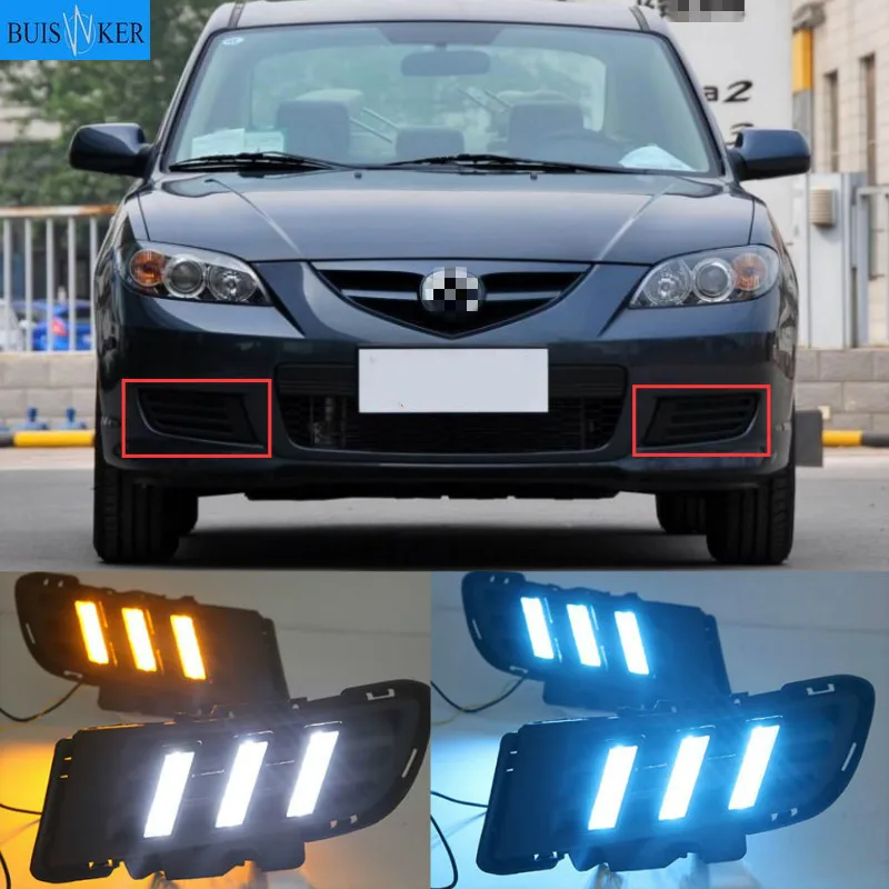 2pcs For Mazda 3 Mazda3 2010 2011 2012 LED DRL Daytime Running Light Daylight yellow turn Signal fog lamp
2pcs For Mazda 3 Mazda3 2010 2011 2012 LED DRL Daytime Running Light Daylight yellow turn Signal fog lamp