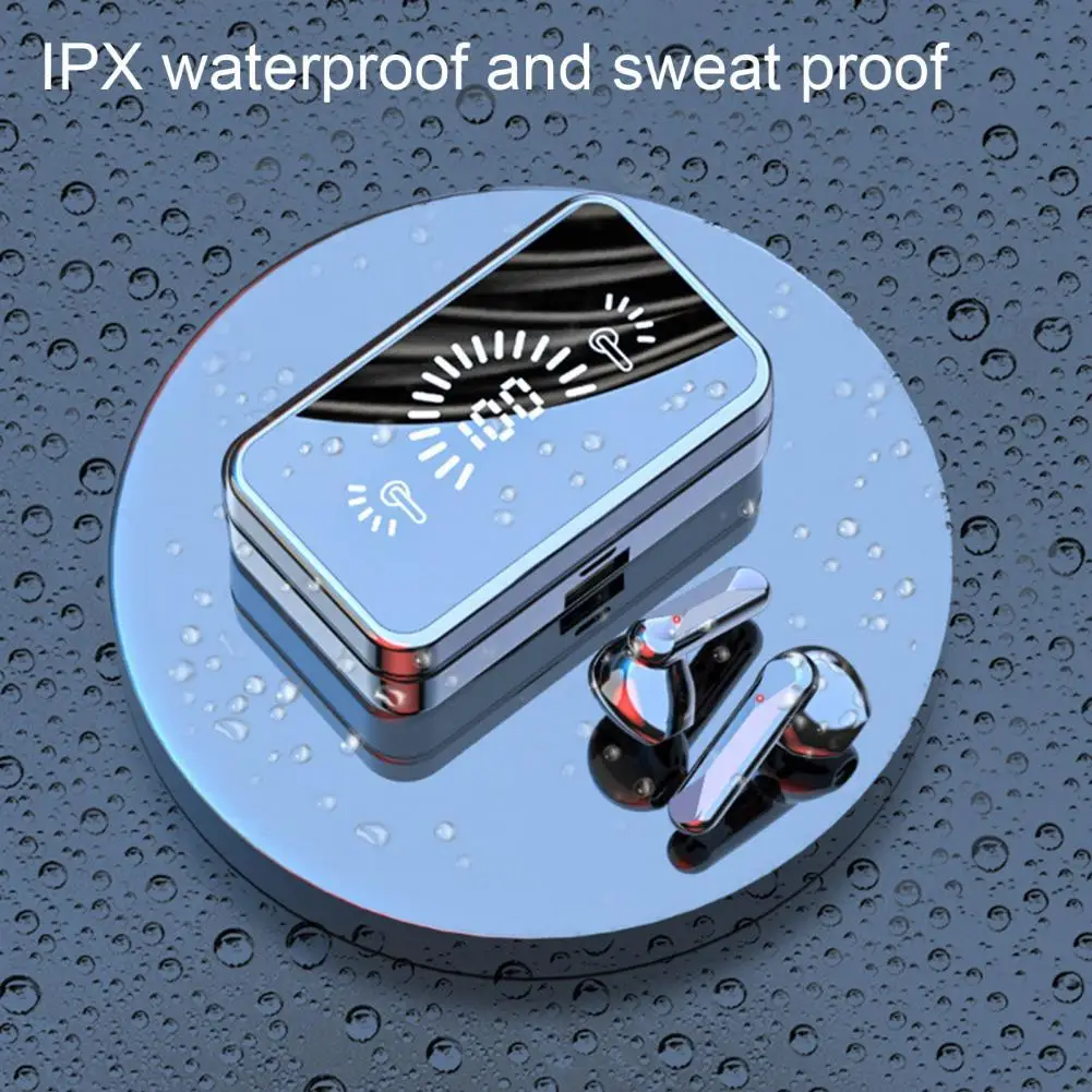 TWS Bluetooth-compatible 5.1 Earphones Waterproof Mirror Screen Display Wireless Mini In-ear Earbuds With Microphone
TWS Bluetooth-compatible 5.1 Earphones Waterproof Mirror Screen Display Wireless Mini In-ear Earbuds With Microphone