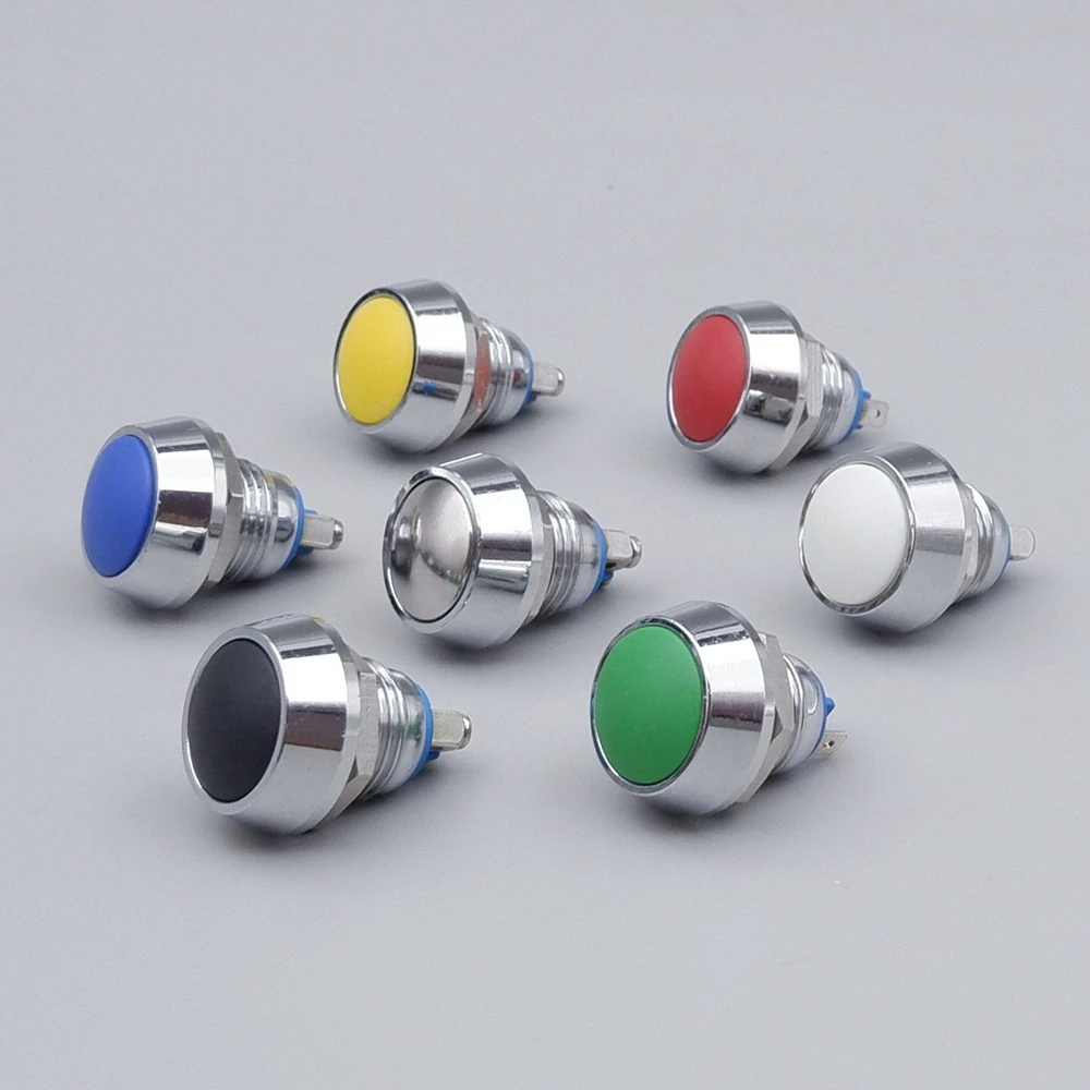 Metal Momentary Push Button Switch 12mm 1NO Color Round Car Auto Horn Door Bell Swtich Press Button Reset Cap Pin Screw Terminal
Metal Momentary Push Button Switch 12mm 1NO Color Round Car Auto Horn Door Bell Swtich Press Button Reset Cap Pin Screw Terminal