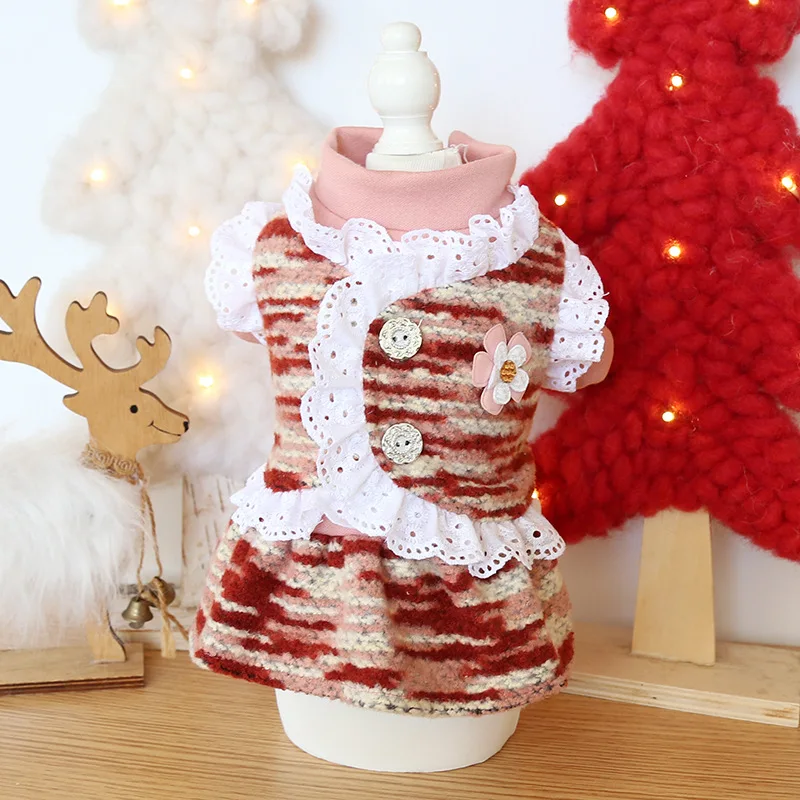 Dog Clothes Fashion Lady Lace Cat Dog Dress Fashion PET Clothing For Dogs Puppy Pet Winter Warm Pet Products Puppy Chihuahua
Dog Clothes Fashion Lady Lace Cat Dog Dress Fashion PET Clothing For Dogs Puppy Pet Winter Warm Pet Products Puppy Chihuahua