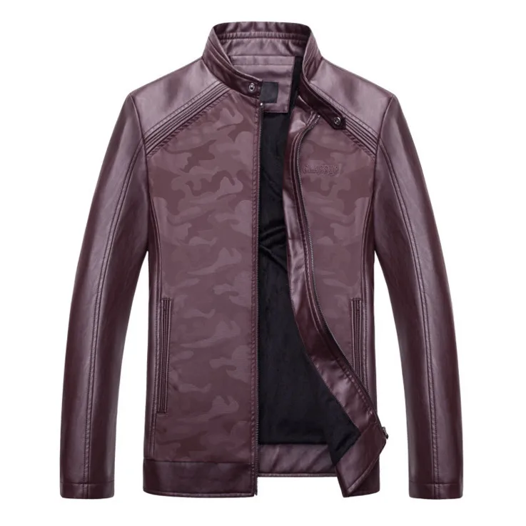 New fashion Men leather jackets coats classic design Camouflage motorcycle leather jacket jaqueta de couro masculina
New fashion Men leather jackets coats classic design Camouflage motorcycle leather jacket jaqueta de couro masculina