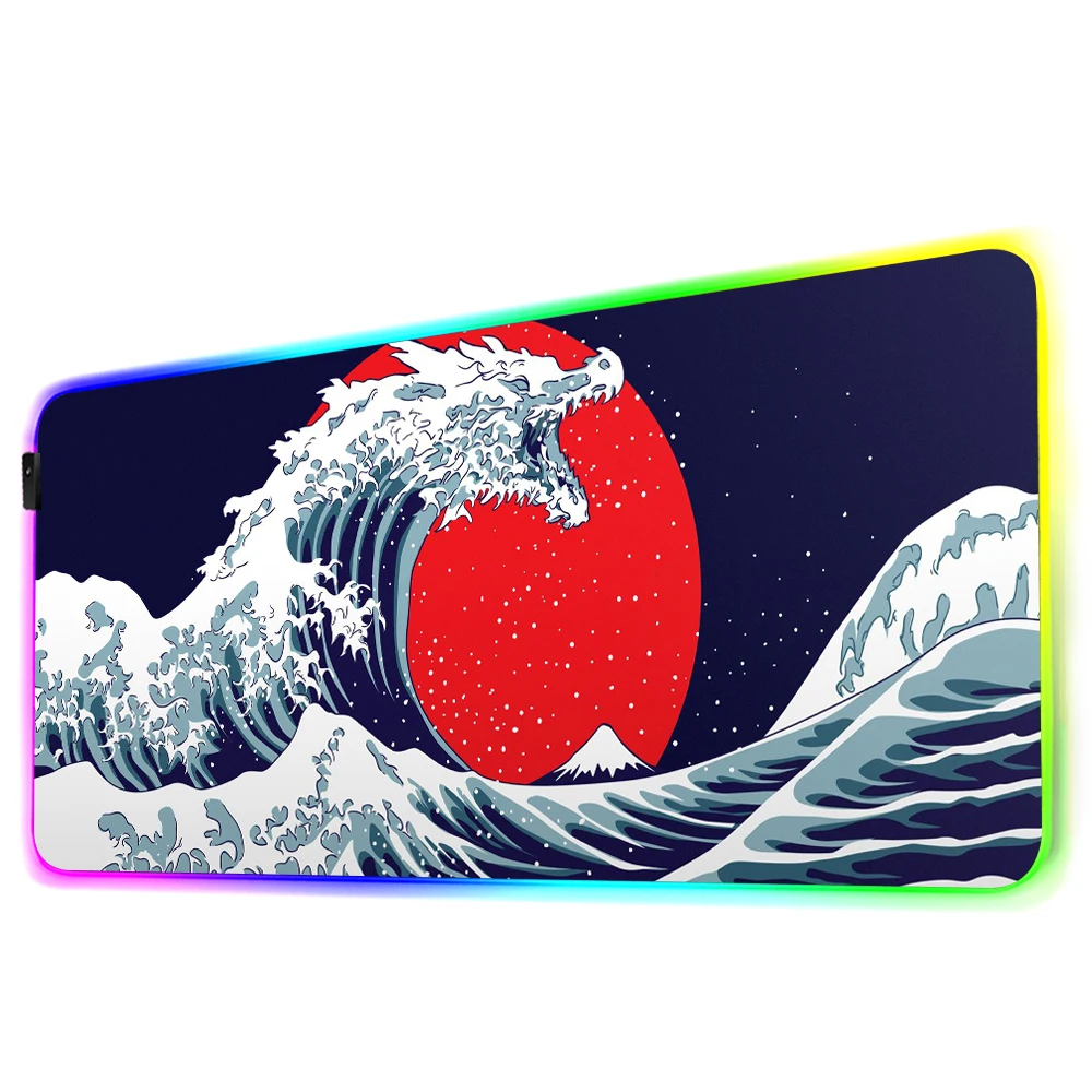 Art table black large RBG mouse pad anime computer table game accessories Kat Great Wave table pad mouse pad game player carpet
Art table black large RBG mouse pad anime computer table game accessories Kat Great Wave table pad mouse pad game player carpet