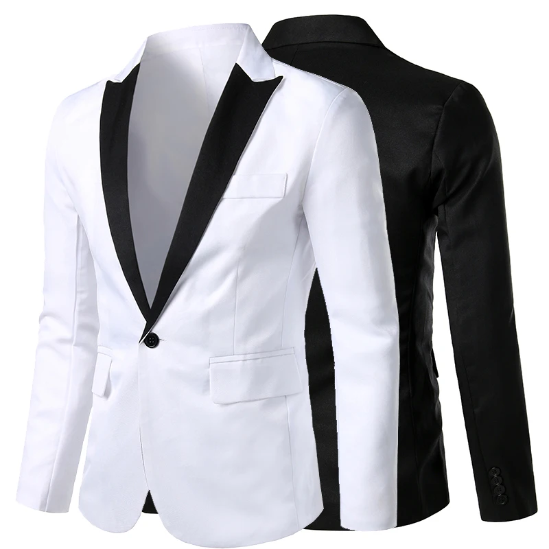New Men Business Casual Suits Long Sleeve Slim Fit Jacket Blazer Costume Suits Wedding Dress Jacket European size
New Men Business Casual Suits Long Sleeve Slim Fit Jacket Blazer Costume Suits Wedding Dress Jacket European size