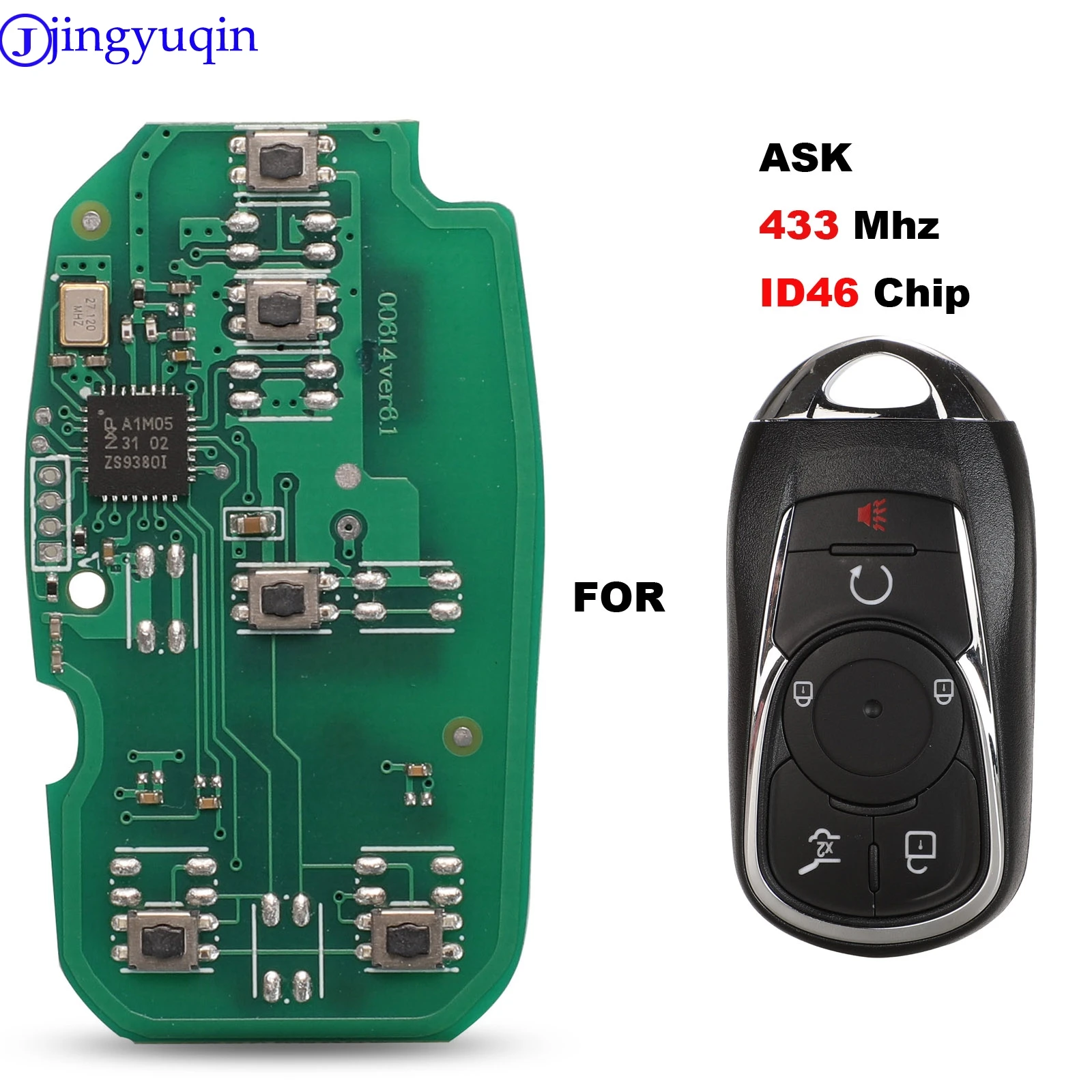jingyuqin 6 Buttons Remote Board Only Car Key For OPEL Astra Buick ENCORE ENVISION NEW LACROSSE Smart Key Control
jingyuqin 6 Buttons Remote Board Only Car Key For OPEL Astra Buick ENCORE ENVISION NEW LACROSSE Smart Key Control