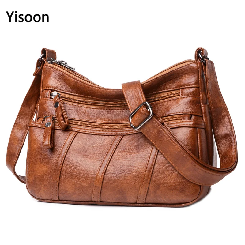 New Fashion Styles Women High capacity Handbags Multi-pocket Shoulder Bags Soft PU Leather High Quality Messenger Bag
New Fashion Styles Women High capacity Handbags Multi-pocket Shoulder Bags Soft PU Leather High Quality Messenger Bag