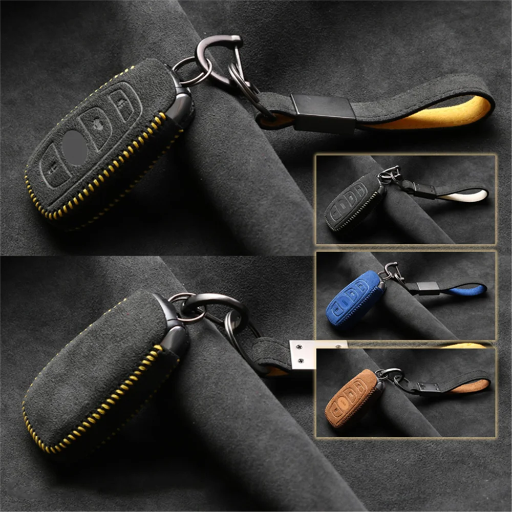 Suede Leather Car Remote Key Case Cover Shell Keychain Protector Holder Fit For Subaru BRZ Forester Legacy WRX XV Accessories
Suede Leather Car Remote Key Case Cover Shell Keychain Protector Holder Fit For Subaru BRZ Forester Legacy WRX XV Accessories