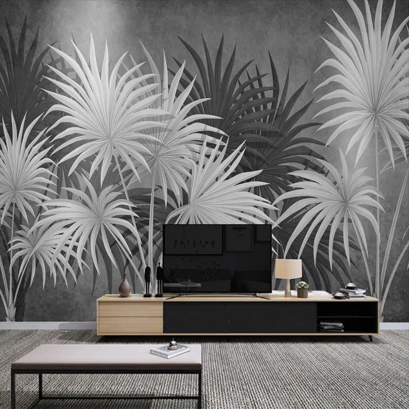 3D Wallpaper Modern Creative Black And White Plant Leaves Photo Wall Mural Living Room TV Sofa Backdrop Home Decor Wall Painting
3D Wallpaper Modern Creative Black And White Plant Leaves Photo Wall Mural Living Room TV Sofa Backdrop Home Decor Wall Painting