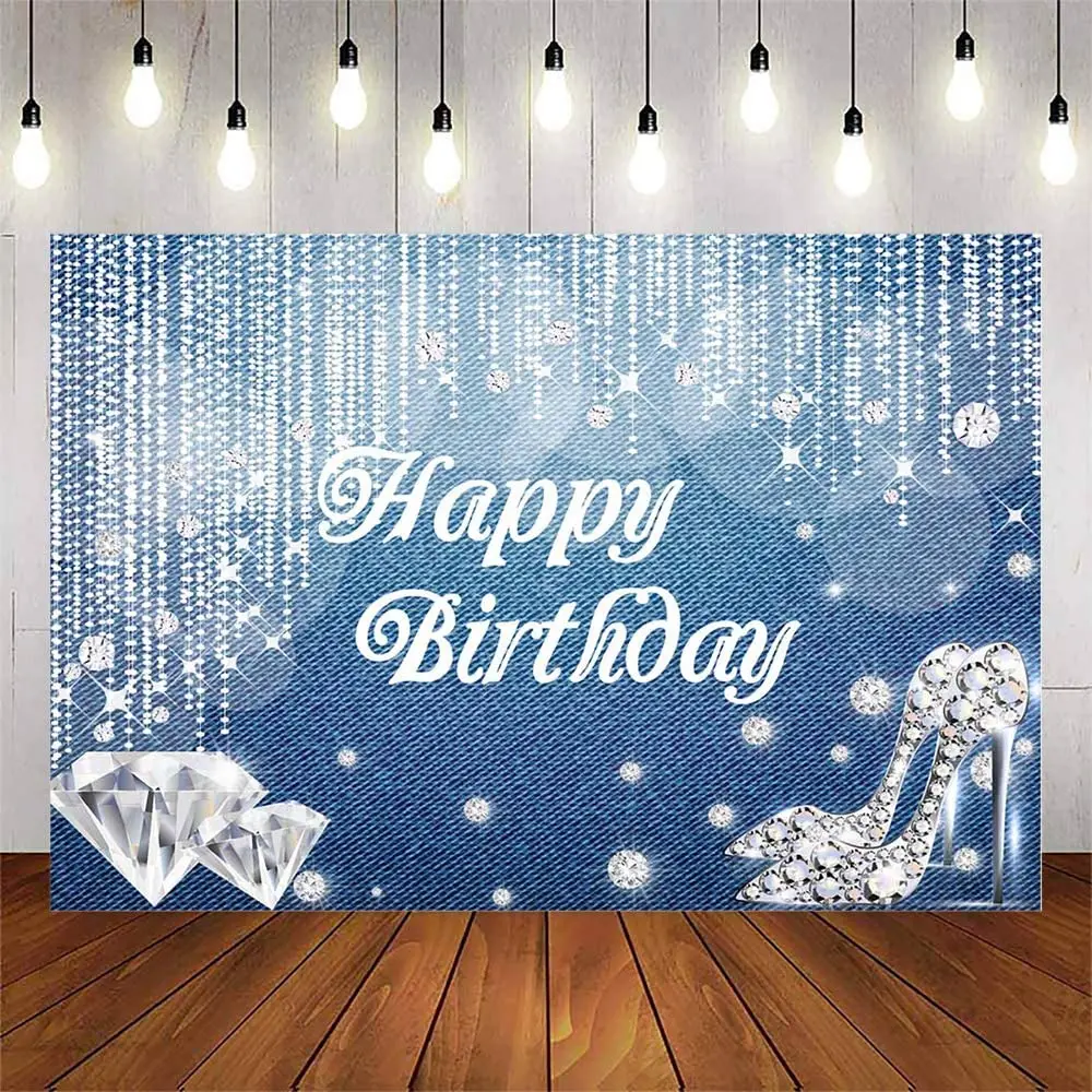 Photography Backdrop Glitter Shiny Crystal Shoes Denim Diamonds Banner Women Birthday Party Room Decor Background Poster
Photography Backdrop Glitter Shiny Crystal Shoes Denim Diamonds Banner Women Birthday Party Room Decor Background Poster