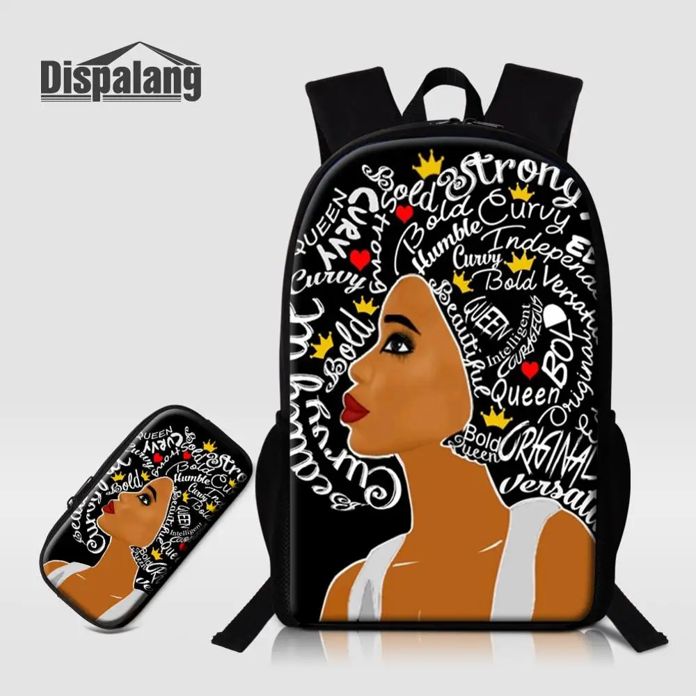 Dispalang Custom African Girl Printing School Backpack With Pencil Case 2 PCS Set Schoolbag For Primary Student Female Bagpacks
Dispalang Custom African Girl Printing School Backpack With Pencil Case 2 PCS Set Schoolbag For Primary Student Female Bagpacks
