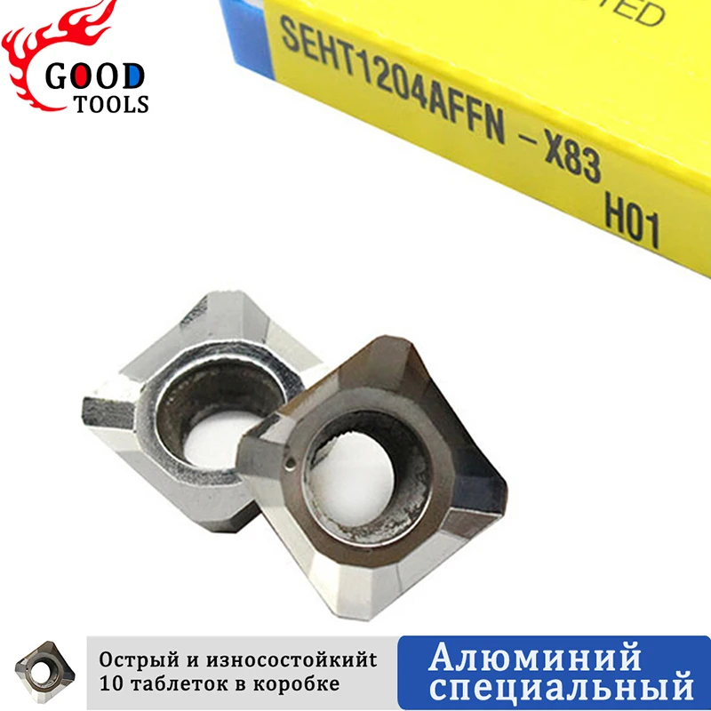 100% оригинальные 10 шт.SeHT1204 AFFN X83 H01 твердосплавные режущие инструменты SEHT 1204 фрезерные вставки токарный инструмент для фрезерного станка с ЧПУ SEHT1204 AFFN X83 H01 Твердосплавные вставки Алюминиевые тор
100% оригинальные 10 шт.SeHT1204 AFFN X83 H01 твердосплавные режущие инструменты SEHT 1204 фрезерные вставки токарный инструмент для фрезерного станка с ЧПУ SEHT1204 AFFN X83 H01 Твердосплавные вставки Алюминиевые тор
