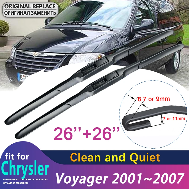 for Chrysler Voyager 2001~2007 2002 2003 2004 2005 2006 Front Windshield Windscreen Wipers Car Wiper Blade Car Accessories
for Chrysler Voyager 2001~2007 2002 2003 2004 2005 2006 Front Windshield Windscreen Wipers Car Wiper Blade Car Accessories