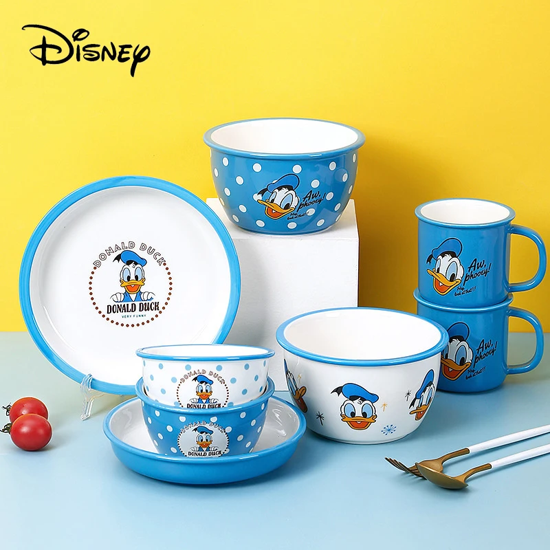 Набор детской керамической посуды Disney, мультяшная миска Дональд Дак, тарелка, Набор кружек, тарелки для фруктов, салата, милая лапша, овсянка
Набор детской керамической посуды Disney, мультяшная миска Дональд Дак, тарелка, Набор кружек, тарелки для фруктов, салата, милая лапша, овсянка