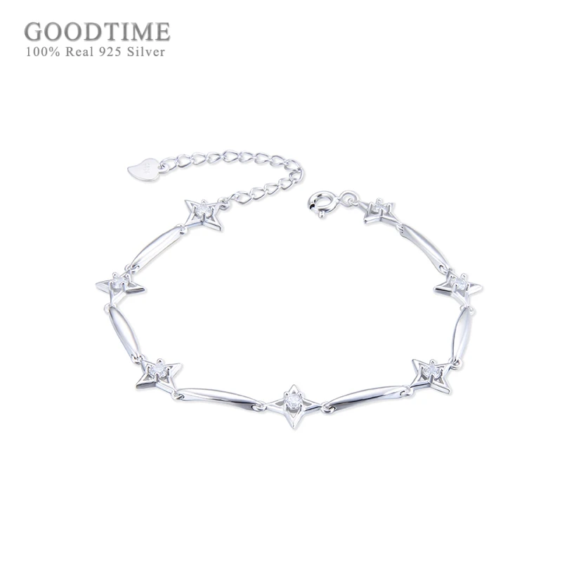 Fashion Bracelet For Women Girl Pure 925 Sterling Silver Star Zircon Charm Bracelet For Party Jewelry Accessories Decoration
Fashion Bracelet For Women Girl Pure 925 Sterling Silver Star Zircon Charm Bracelet For Party Jewelry Accessories Decoration