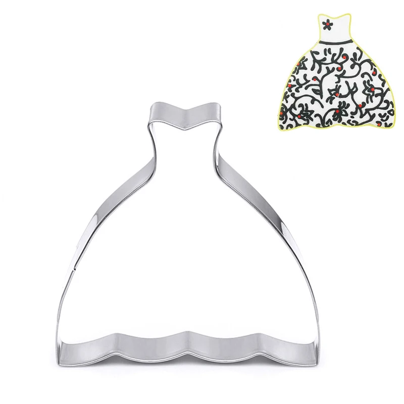 New Wedding Cookie Cutters Metal Dress Biscuit Party Wedding Decor cozinha DH013
New Wedding Cookie Cutters Metal Dress Biscuit Party Wedding Decor cozinha DH013