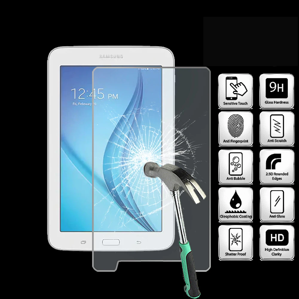 Для Samsung Galaxy Tab E Lite 7.0 - Защитная пленка из закаленного стекла для планшета, защитная пленка для экрана
Для Samsung Galaxy Tab E Lite 7.0 - Защитная пленка из закаленного стекла для планшета, защитная пленка для экрана