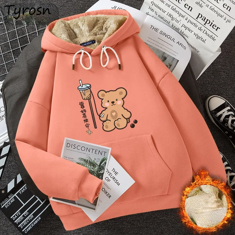Женские толстовки с капюшоном Kawaii Ulzzang Студенческая Мода с меховой подкладкой теплые мягкие толстые свободные универсальные толстовки с мультяшным принтом шикарные
Женские толстовки с капюшоном Kawaii Ulzzang Студенческая Мода с меховой подкладкой теплые мягкие толстые свободные универсальные толстовки с мультяшным принтом шикарные