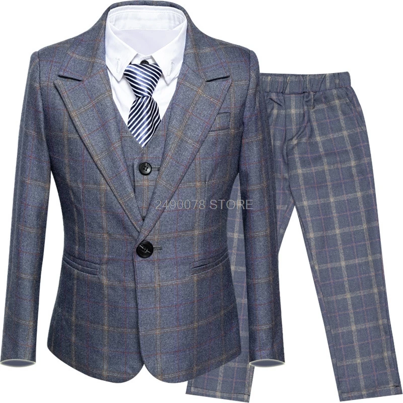 Flowers Boys Formal Wedding Suit Kids Jacket Vest Pants Birthday Party Blazer Tuxedo Dress Children Graduation Ceremony Costume
Flowers Boys Formal Wedding Suit Kids Jacket Vest Pants Birthday Party Blazer Tuxedo Dress Children Graduation Ceremony Costume
