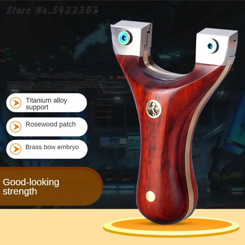 New Titanium Alloy Slingshot Flat Rubber Band Intelligent Fast Pressure Design Professional Outdoor Hunting Shooting Slingshot
New Titanium Alloy Slingshot Flat Rubber Band Intelligent Fast Pressure Design Professional Outdoor Hunting Shooting Slingshot