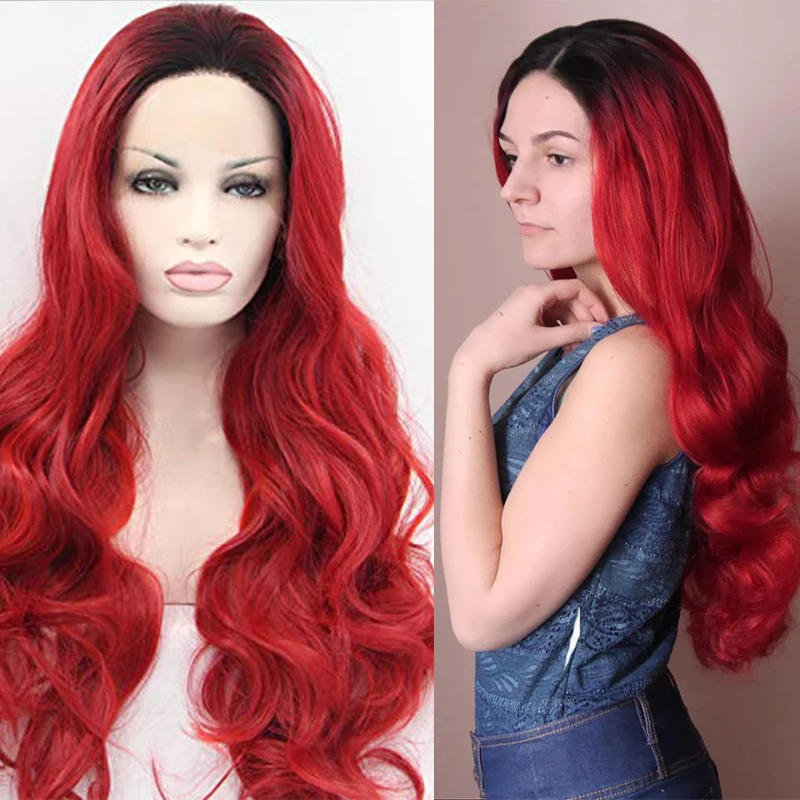 Colored Synthetic Lace Frontal Wig Ginger Ombre Curly 13x4 Transparent Lace Front Wigs Burgundy Side Part Red Hair For Women
Colored Synthetic Lace Frontal Wig Ginger Ombre Curly 13x4 Transparent Lace Front Wigs Burgundy Side Part Red Hair For Women