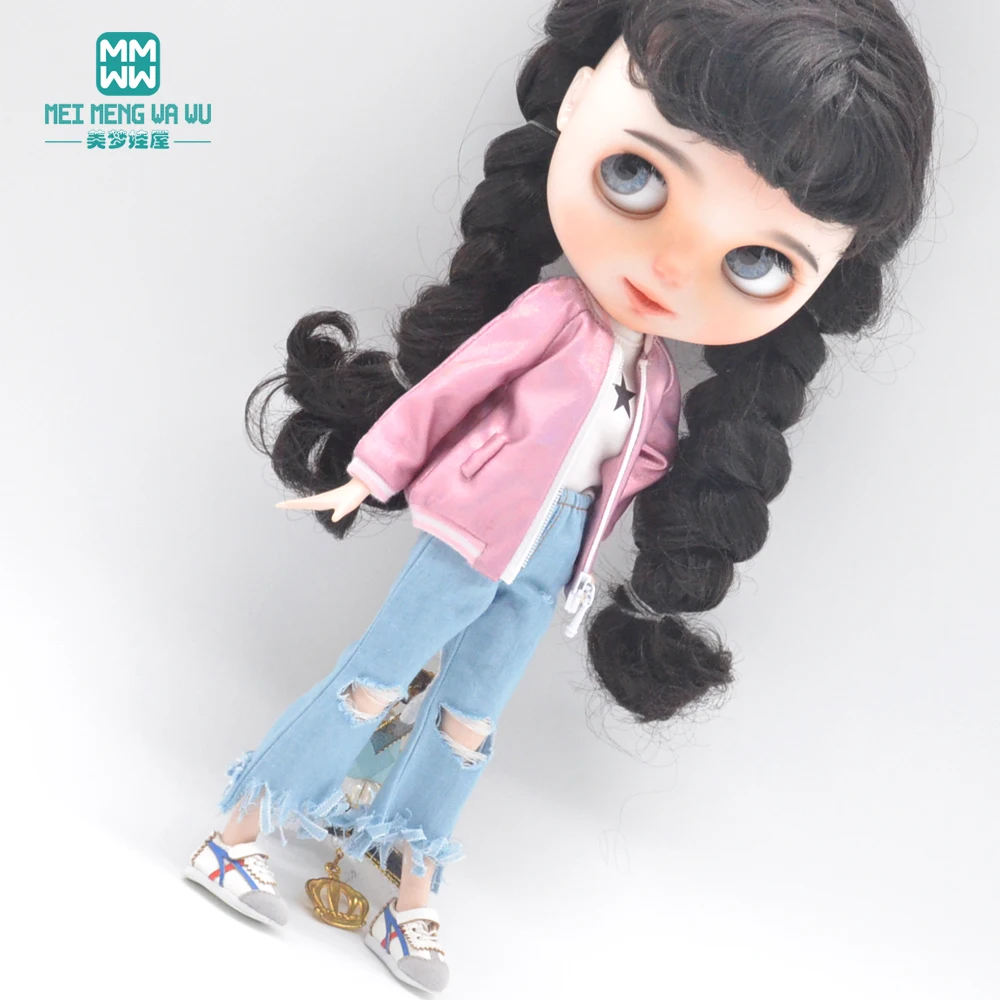 Одежда для куклы Blyth, модные куртки, джинсовая обувь для 28 azone OB23 OB24, игрушки, кукла, подарок для девочки
Одежда для куклы Blyth, модные куртки, джинсовая обувь для 28 azone OB23 OB24, игрушки, кукла, подарок для девочки