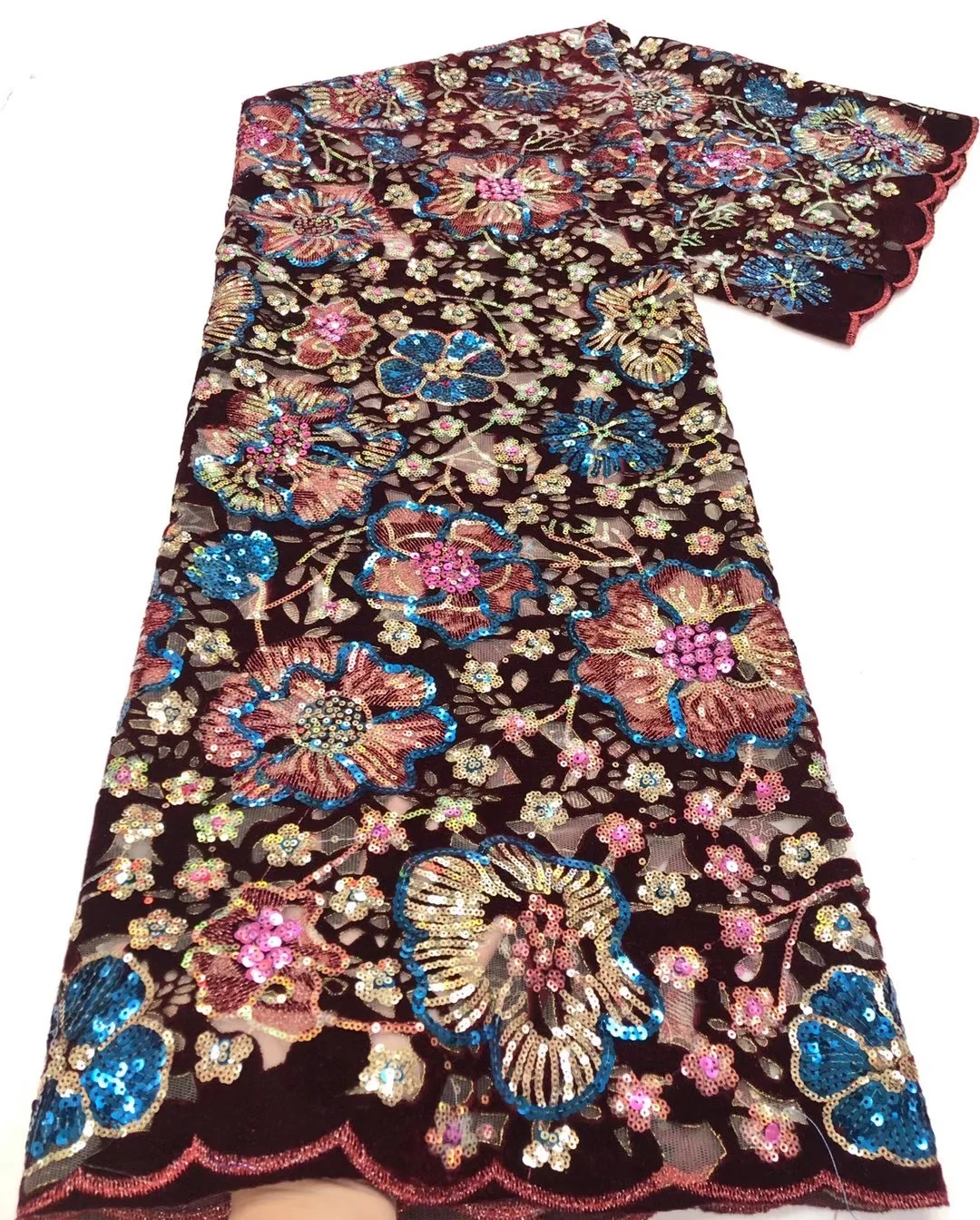 Hot sale Fashion African Fabric High Quality Velvet Lace With Sequins Nigerian Lace Fabrics For Wedding ML9159
Hot sale Fashion African Fabric High Quality Velvet Lace With Sequins Nigerian Lace Fabrics For Wedding ML9159