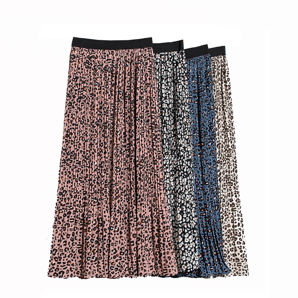 Spring Vintage Leopard Chiffon Skirt Women Fashion Female Print Lined A Line Elastic High Waist Pleated Long Skirt
Spring Vintage Leopard Chiffon Skirt Women Fashion Female Print Lined A Line Elastic High Waist Pleated Long Skirt