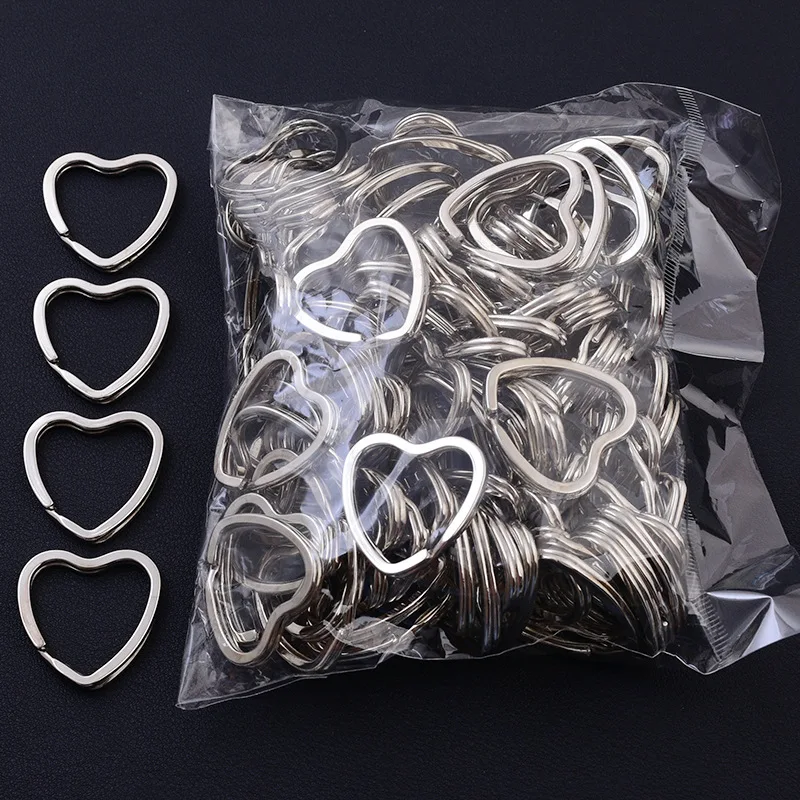 100Pcs /Lot Metal Key Rings Holder Love Heart Keyring Silver Color Cute Keychain Keyfob Accessories Wholesale
100Pcs /Lot Metal Key Rings Holder Love Heart Keyring Silver Color Cute Keychain Keyfob Accessories Wholesale