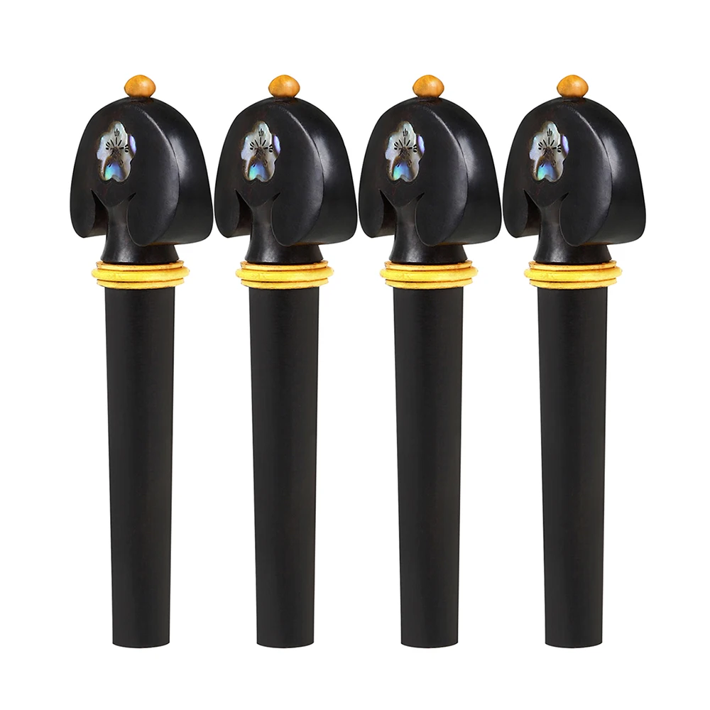 4Pcs/Set Violin Tuning Pegs Ebony Fine Tune Pegs Fiddle Parts High Quality String Instrument Accessories for 3/4 4/4 Violin
4Pcs/Set Violin Tuning Pegs Ebony Fine Tune Pegs Fiddle Parts High Quality String Instrument Accessories for 3/4 4/4 Violin