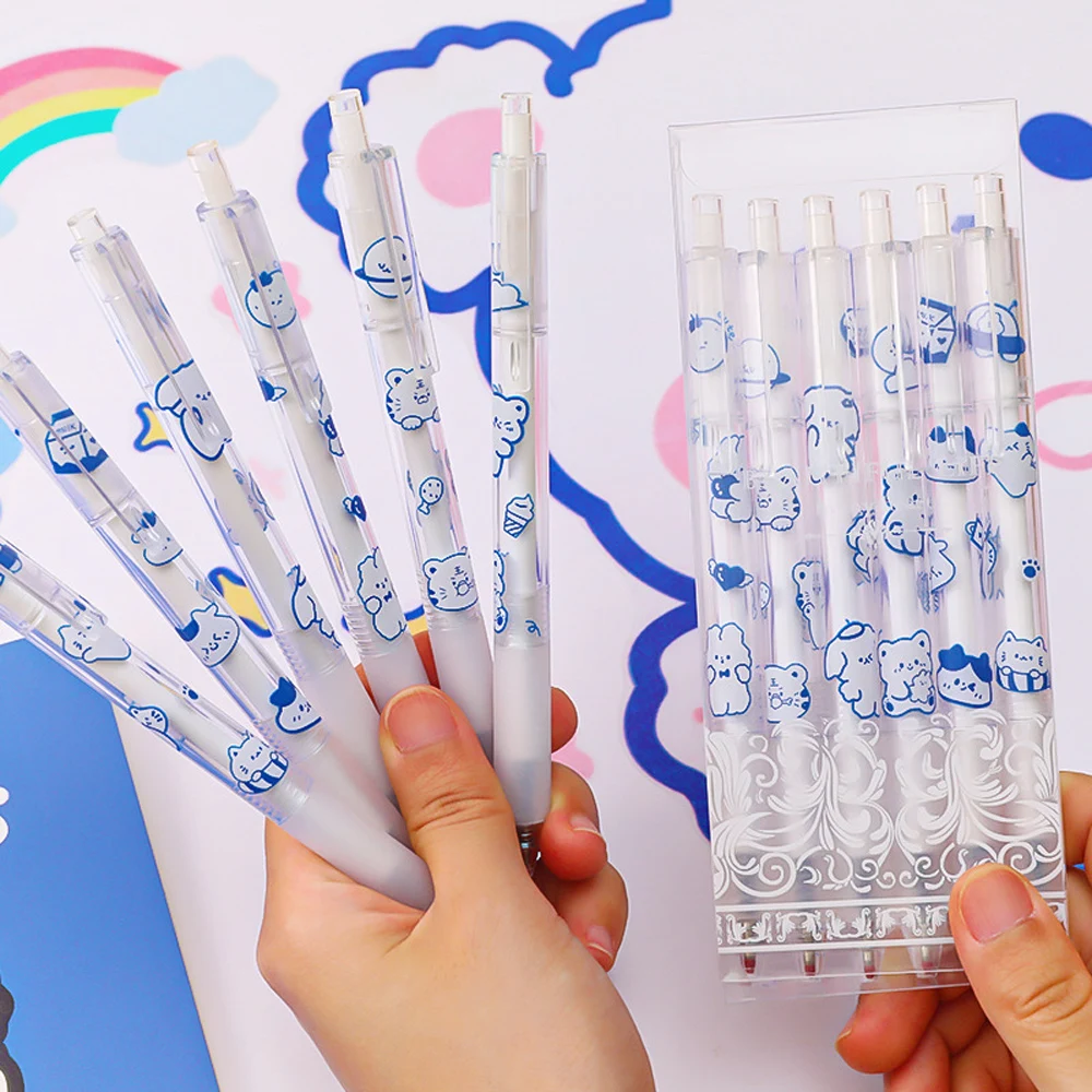 60Pcs NEW Cute Cartoon Animal Pressing Gel Pen 0.5mm Press Black Ballpoint pen Large Capacity Neutral Pen Office Supplies
60Pcs NEW Cute Cartoon Animal Pressing Gel Pen 0.5mm Press Black Ballpoint pen Large Capacity Neutral Pen Office Supplies