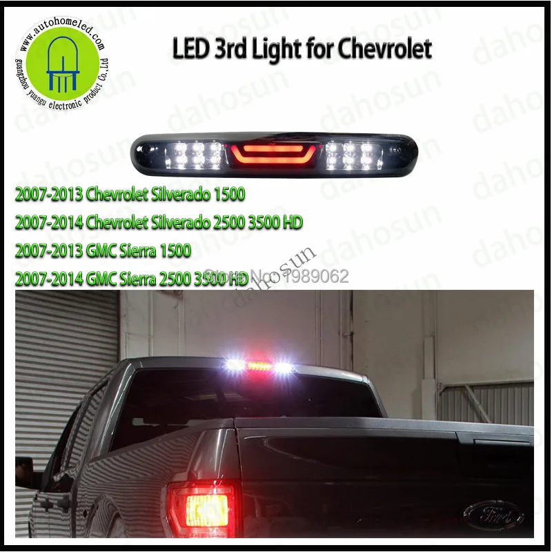 LED Brake Light for Chevrolet 07-14 Silverado GMC Sierra 1500 2500 3500 Clear Red Smoke 3RD Tail Rear Cargo Lamp
LED Brake Light for Chevrolet 07-14 Silverado GMC Sierra 1500 2500 3500 Clear Red Smoke 3RD Tail Rear Cargo Lamp