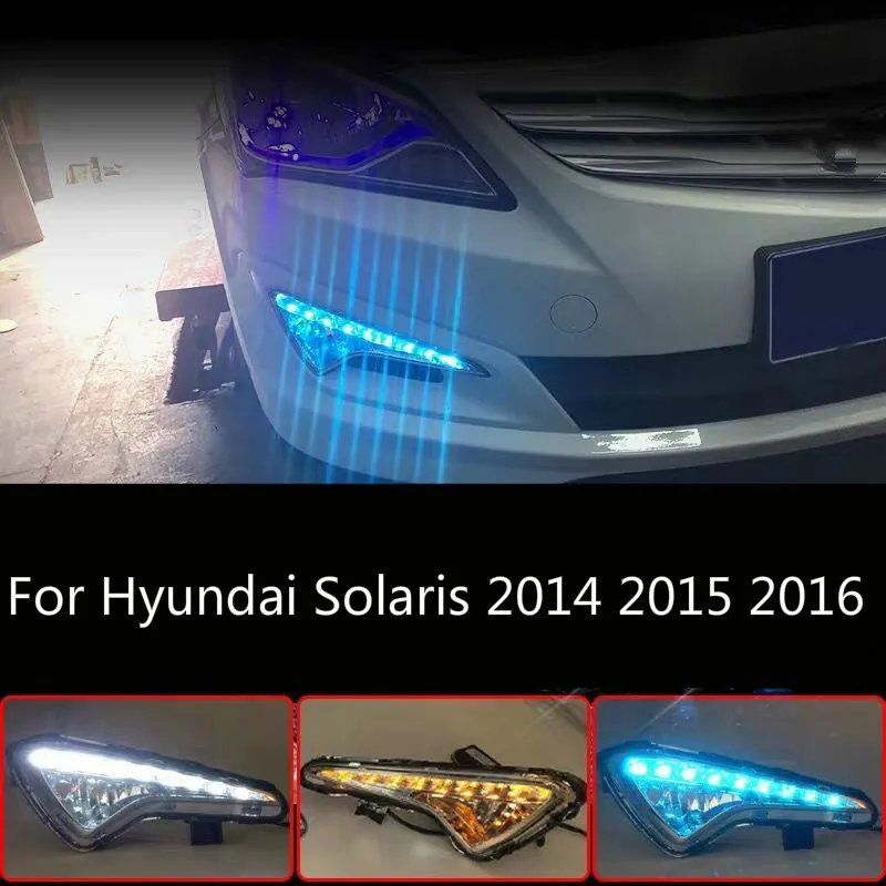 2pcs LED DRL Daytime Running Light Daylight yellow Signal lamp car Styling lights For Hyundai Solaris 2014 2015 2016
2pcs LED DRL Daytime Running Light Daylight yellow Signal lamp car Styling lights For Hyundai Solaris 2014 2015 2016