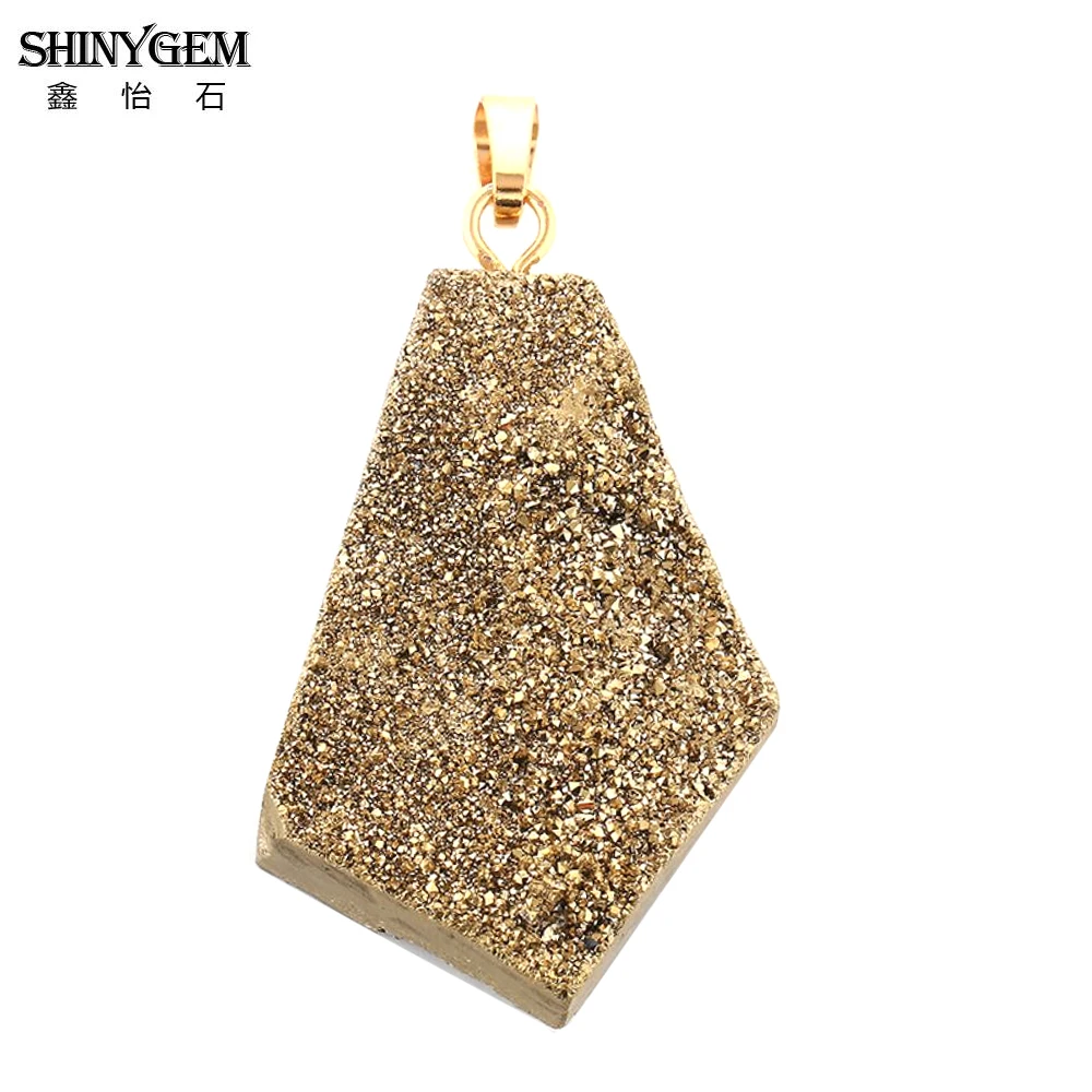 ShinyGem Random 28-43mm Irregular Polygon Natural Crystal Druzy Pendant Stone Mineral Pendant For DIY Jewelry Making Necklace
ShinyGem Random 28-43mm Irregular Polygon Natural Crystal Druzy Pendant Stone Mineral Pendant For DIY Jewelry Making Necklace