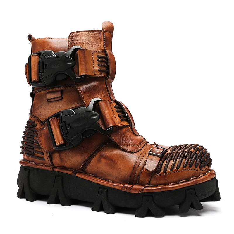 2021Genuine Leather Work Boots Men Motorcycle Boots Men Tactical Boots Military Combat Boots Gothic Skull Punk Boots Plus Size50
2021Genuine Leather Work Boots Men Motorcycle Boots Men Tactical Boots Military Combat Boots Gothic Skull Punk Boots Plus Size50