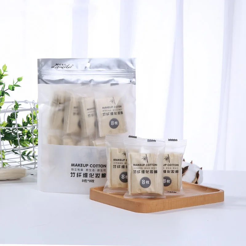 1 Pack Of 8 Bags Natural Color Cosmetic Cotton In Bag Bamboo Fiber Cotton Double Sided Thickened Sandwich Cleaning Beauty Tool
1 Pack Of 8 Bags Natural Color Cosmetic Cotton In Bag Bamboo Fiber Cotton Double Sided Thickened Sandwich Cleaning Beauty Tool