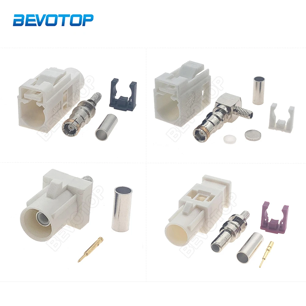 Разъем Fakra белый Fakra B штекер/гнездовой разъем RAL 9001 коаксиальные соединители RF для кабелей RG316 / RG174 Pigtail
Разъем Fakra белый Fakra B штекер/гнездовой разъем RAL 9001 коаксиальные соединители RF для кабелей RG316 / RG174 Pigtail