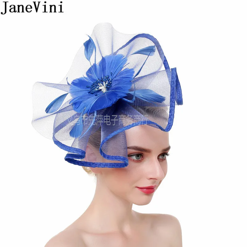 JaneVini Ladies Wedding Fascinators and Hats Bridal Hair Accessories Tea Party White Blue Bride Hats with Clip Headband Headwear
JaneVini Ladies Wedding Fascinators and Hats Bridal Hair Accessories Tea Party White Blue Bride Hats with Clip Headband Headwear