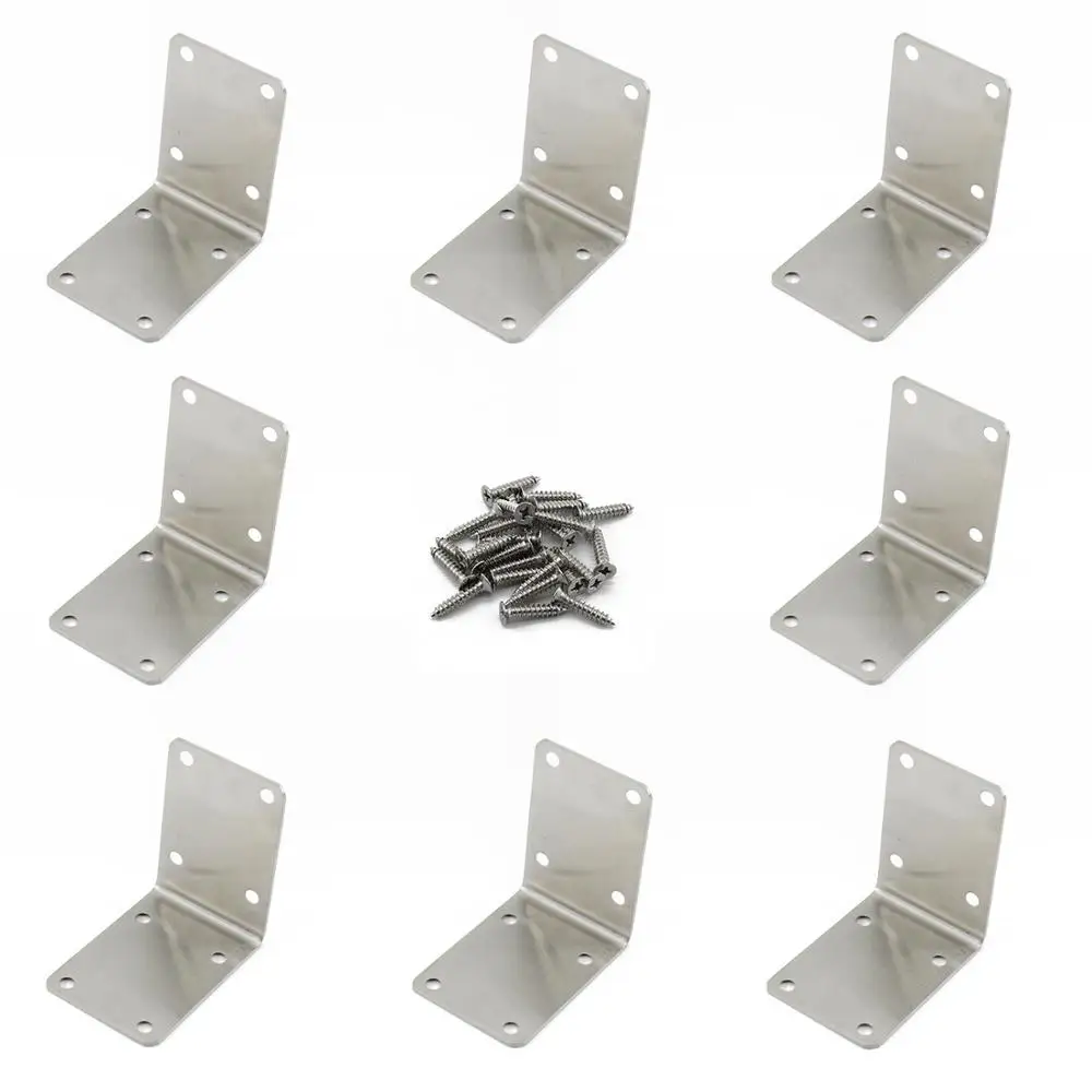 Stainless Steel Shelf Support Corner Brace,Heavy Duty L Angle Bracket,Fastener for Furniture Shelves Wood Frame with Screws
Stainless Steel Shelf Support Corner Brace,Heavy Duty L Angle Bracket,Fastener for Furniture Shelves Wood Frame with Screws