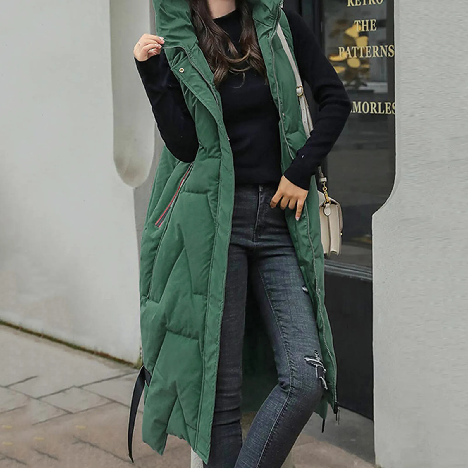 Autumn Winter Cotton Vest Women Solid Color Waistcoat Female Sleeveless Casual Zipper Hooded Long Jacket Slim Puffer Coat Parkas
Autumn Winter Cotton Vest Women Solid Color Waistcoat Female Sleeveless Casual Zipper Hooded Long Jacket Slim Puffer Coat Parkas