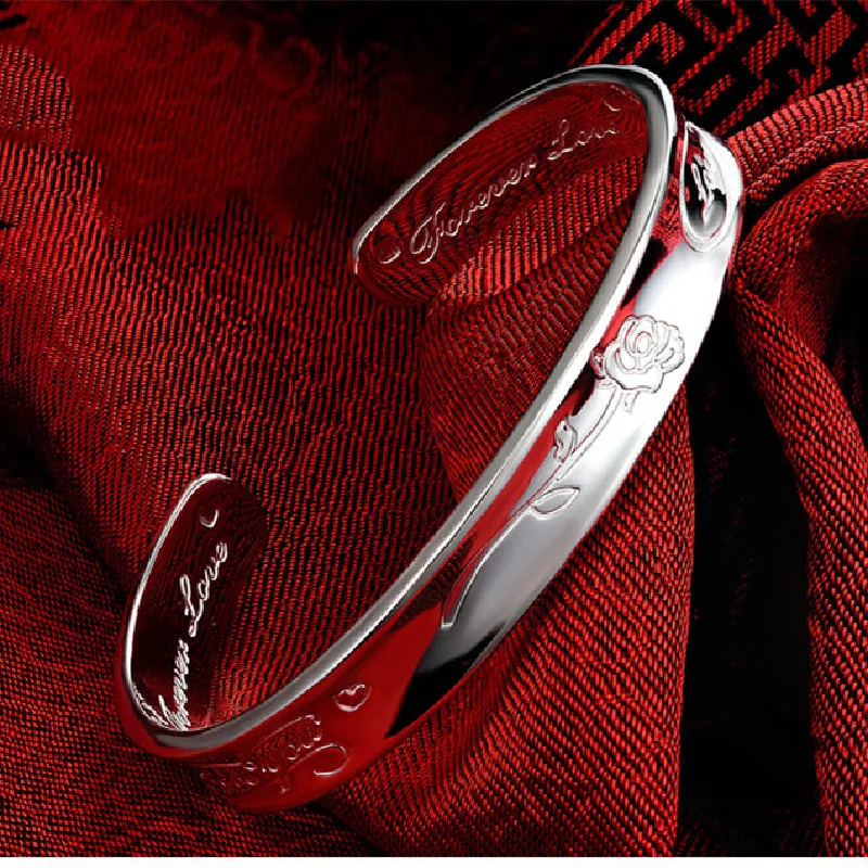 S999 Silver Bracelet Female Ethnic Style Rose Pure Silver Bracelet Korean Version Of Silver Jewelry For Mother's Bracelet Gift
S999 Silver Bracelet Female Ethnic Style Rose Pure Silver Bracelet Korean Version Of Silver Jewelry For Mother's Bracelet Gift