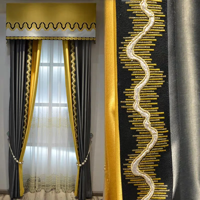Modern high-precision high-end cotton European light luxury home customization Curtains for Living dining room bedroom
Modern high-precision high-end cotton European light luxury home customization Curtains for Living dining room bedroom