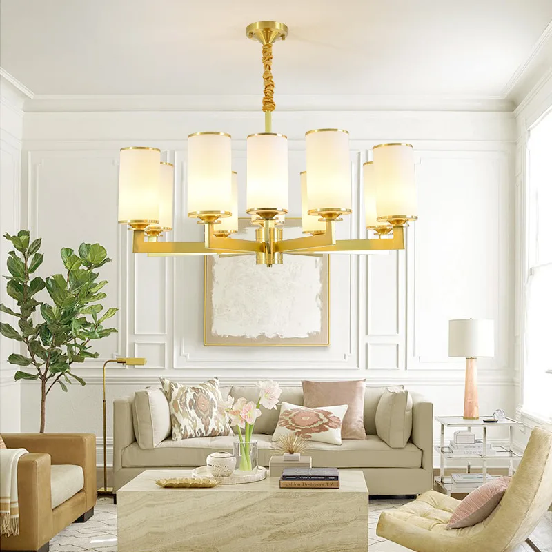 Full Copper Glass Chandelier for Bedroom Dining Room Living Room Modern Bronze Ceiling Chandelier Home Lighting
Full Copper Glass Chandelier for Bedroom Dining Room Living Room Modern Bronze Ceiling Chandelier Home Lighting