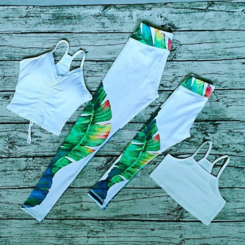Mother daughter parent-child yoga suit suit with chest pad vest was thin fashion sportswear fitness pants
Mother daughter parent-child yoga suit suit with chest pad vest was thin fashion sportswear fitness pants