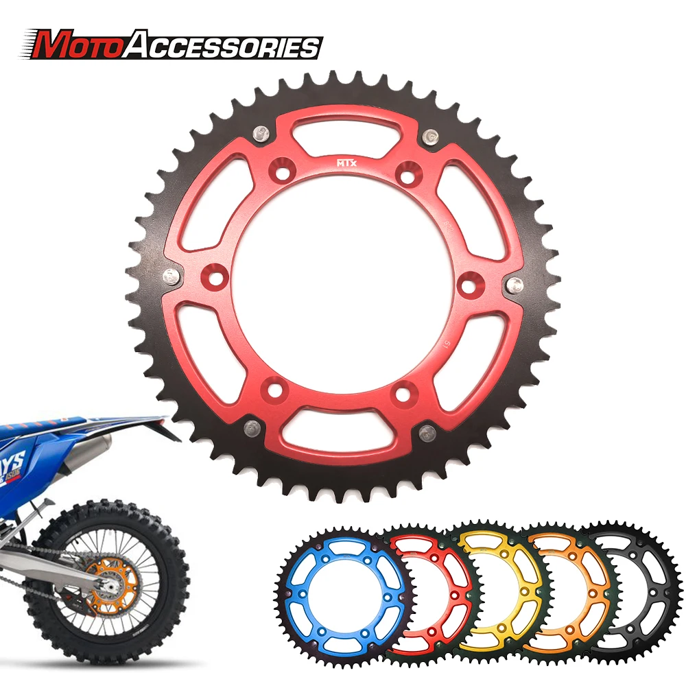 MTX Rear Sprocket For Suzuki DR250 RM400 RM450 PE250 RS250 Husqvarna 125 250 Betamotor 350 RR Cagiva 125 Motorcycle Accessories
MTX Rear Sprocket For Suzuki DR250 RM400 RM450 PE250 RS250 Husqvarna 125 250 Betamotor 350 RR Cagiva 125 Motorcycle Accessories