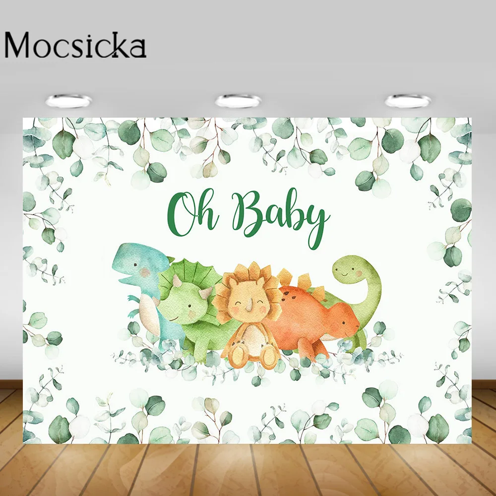 Mocsicka Newborn Oh Baby Baby Shower Backdrop for Photography Cartoon Dinosaur Kids Birthday Party Background Leaves Studio Prop
Mocsicka Newborn Oh Baby Baby Shower Backdrop for Photography Cartoon Dinosaur Kids Birthday Party Background Leaves Studio Prop