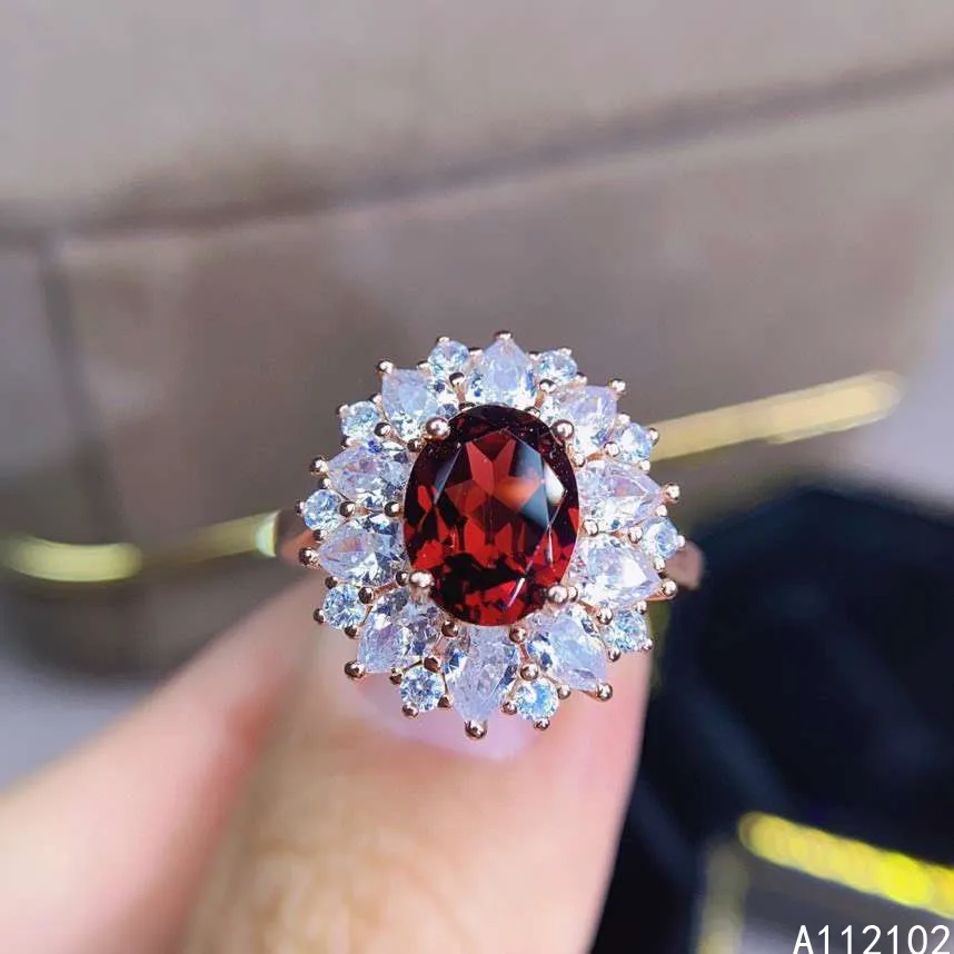 KJJEAXCMY fine jewelry 925 sterling silver inlaid natural garnet luxury girl new gemstone ring support test Chinese style
KJJEAXCMY fine jewelry 925 sterling silver inlaid natural garnet luxury girl new gemstone ring support test Chinese style