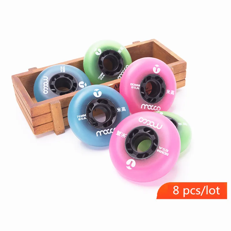 82A Original Macro Kids Inline Skates Wheel with 64mm 68mm 70mm Diameter 24mm Thickness 608 Bearing Thicker PU Soft Roller Tires
82A Original Macro Kids Inline Skates Wheel with 64mm 68mm 70mm Diameter 24mm Thickness 608 Bearing Thicker PU Soft Roller Tires