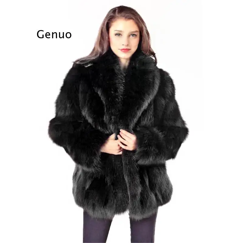 Luxury Turn Down Fur Collar Furry Faux Fox Fur Coat Winter Women Faux Fur Jacket Thick Warm Women Clothes 2021
Luxury Turn Down Fur Collar Furry Faux Fox Fur Coat Winter Women Faux Fur Jacket Thick Warm Women Clothes 2021
