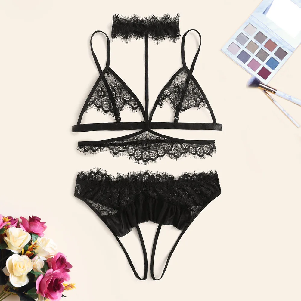 Ladies flower lace underwear garter and thong fashion sexy underwear ultra-thin underwear set transparent bra set embroidered un
Ladies flower lace underwear garter and thong fashion sexy underwear ultra-thin underwear set transparent bra set embroidered un