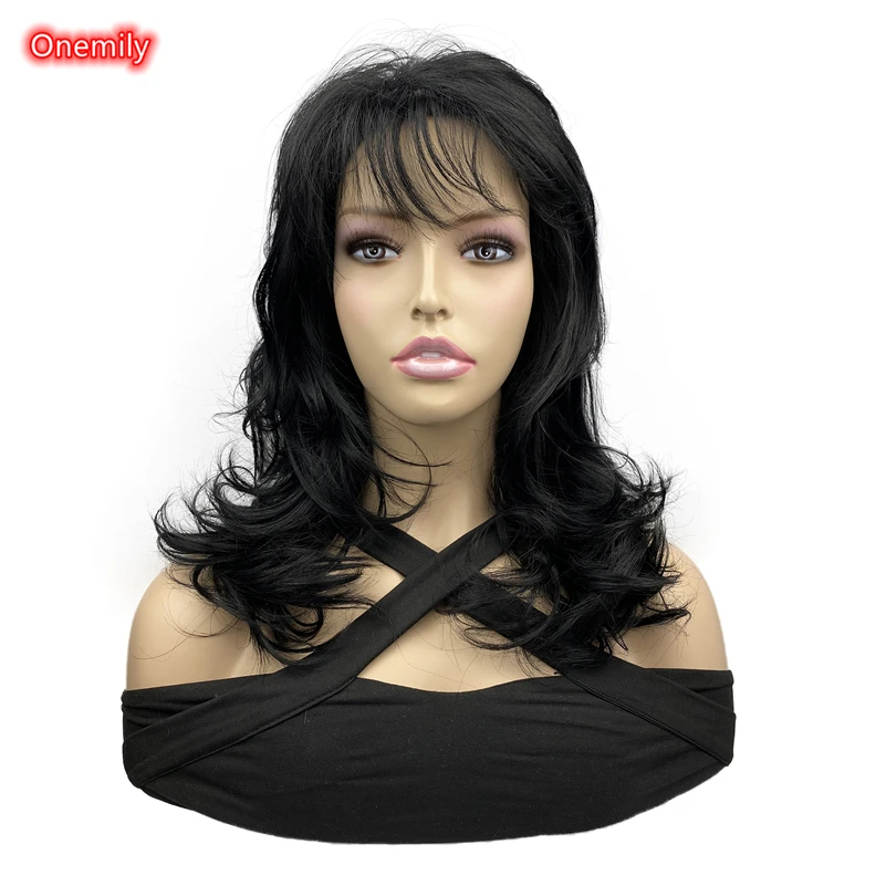 Onemily Cheap Quality Long Wavy Heat Resistant Synthetic Natural Women's Daily Wigs with Air Bangs
Onemily Cheap Quality Long Wavy Heat Resistant Synthetic Natural Women's Daily Wigs with Air Bangs